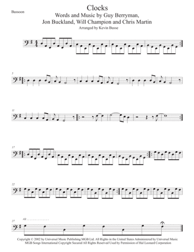 Clocks (arr. Kevin Busse)