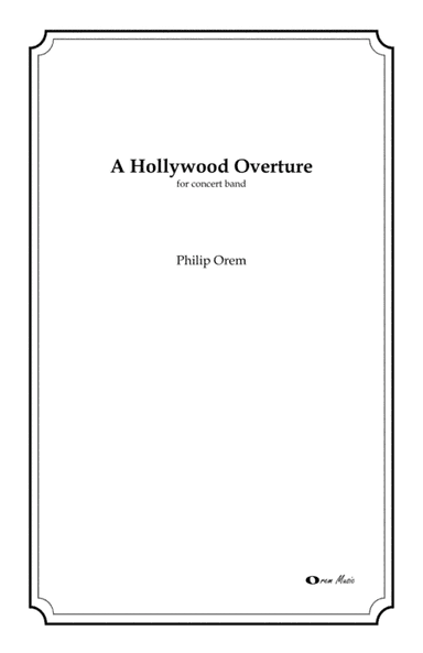 A Hollywood Overture - score and parts