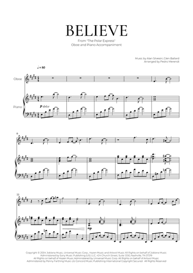 Believe (arr. Pedro Merendi)