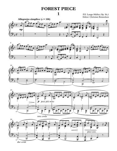 Forest Piece 1 (arr. Christian Bennedsen)