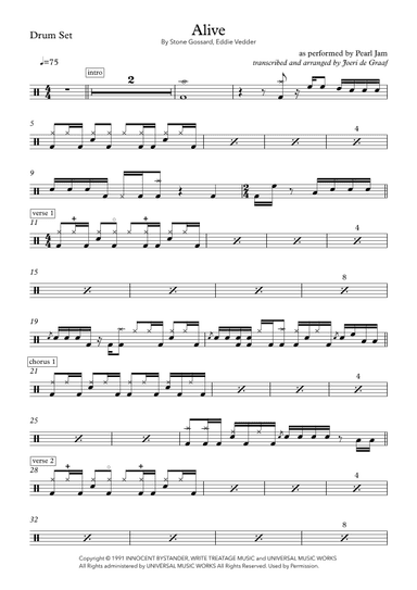 Alive (arr. Joeri de Graaf)