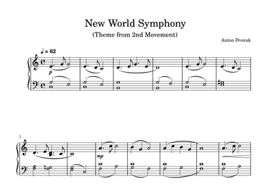 New World Symphony (arr. Gianluca Giovannetti)
