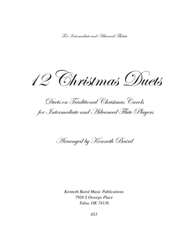 12 Christmas Duets for Flutes (arr. Kenneth Baird)