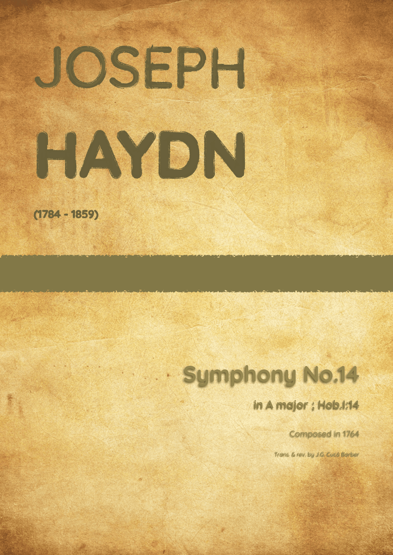 Haydn - Symphony No.14 in A major, Hob.I:14 (arr. J.G. Cucó Barber)