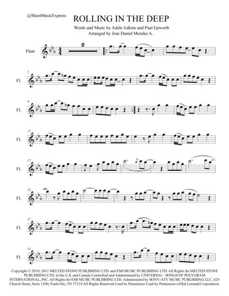 Rolling In The Deep (arr. Jose Daniel Morales A.)