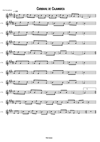 Carnaval de Cajamarca Cilulo - Perú (arr. Nike Alvarado)