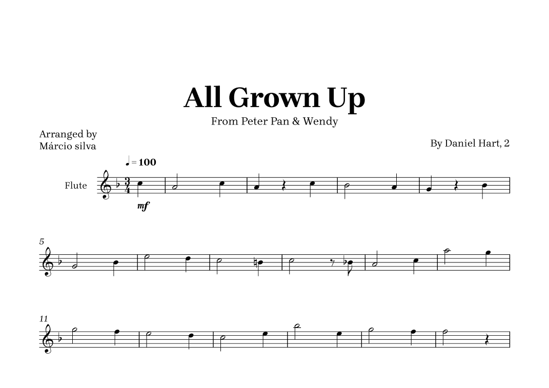 All Grown Up (arr. Márcio Silva)