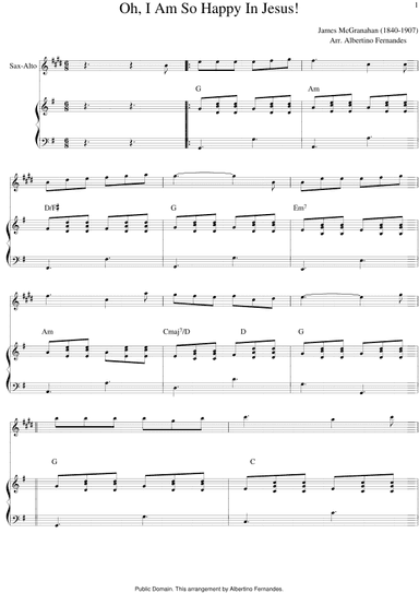Oh I Am So Happy In Jesus (arr. Albertino Fernandes)