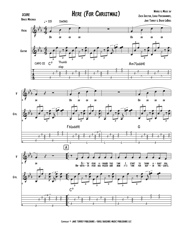 Here For Christmas (arr. Bruce Muckala)