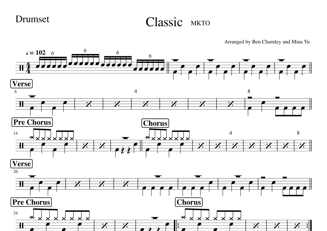 Classic (arr. Ben Charnley, Mina Yu)