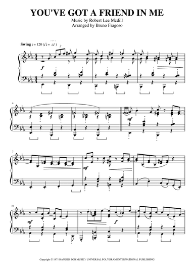 You've Got A Friend In Me (arr. Bruno Fragoso)