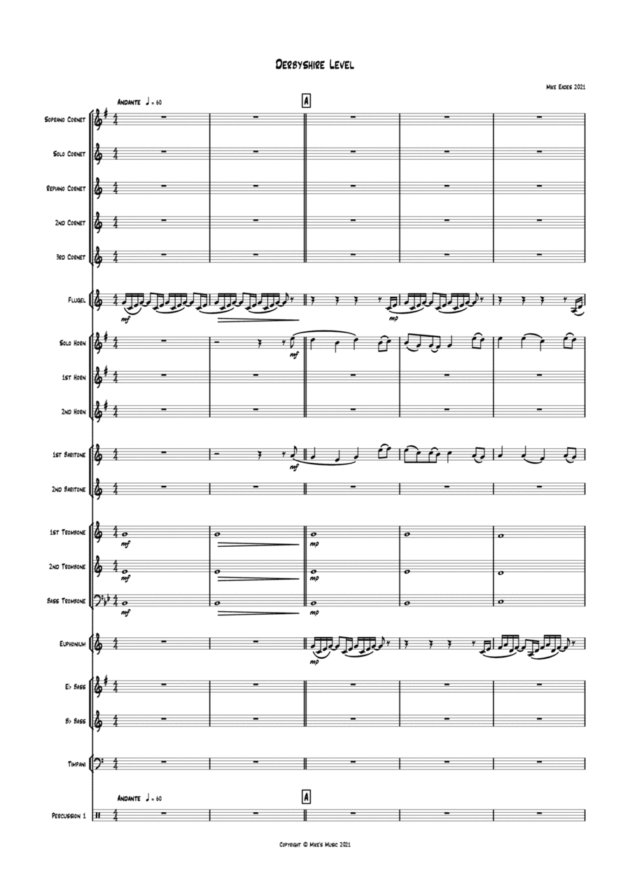 Derbyshire Level - original work for brass band