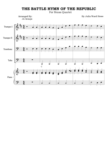 THE BATTLE HYMN OF THE REPUBLIC (arr. Jo Araujo)