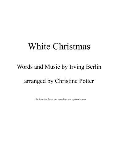 White Christmas (arr. Christine Potter)