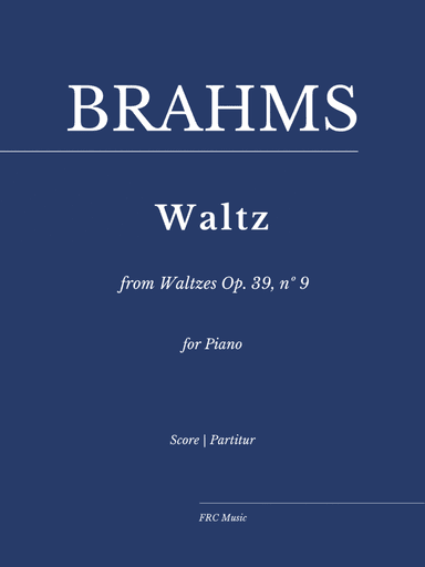 Brahms: Waltz (from Waltzes Op. 39, nº 9) as played by Víkingur Ólafsson (arr. Flavio Regis Cunha)