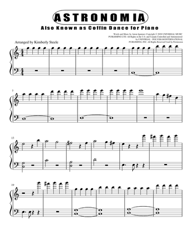 Astronomia (arr. Kimberly Steele)