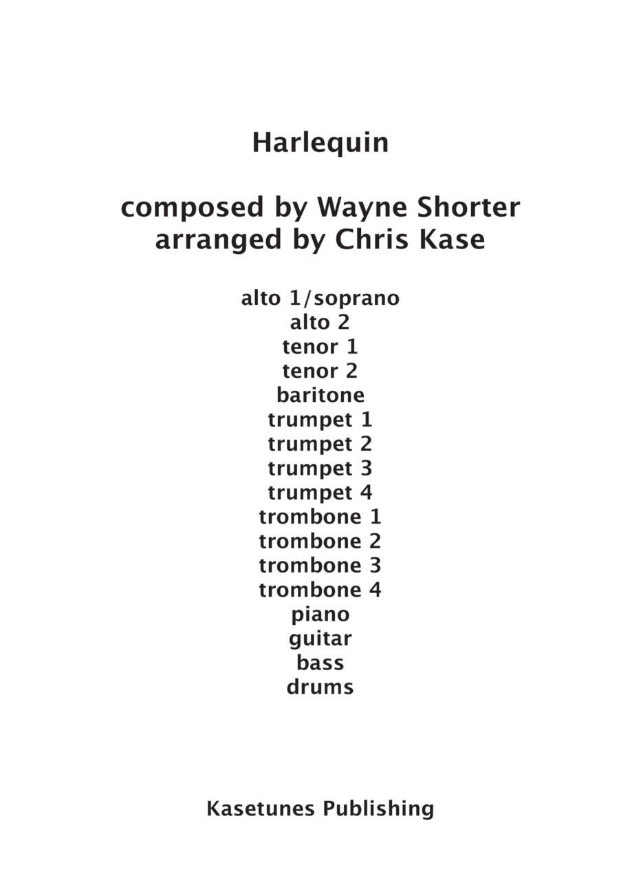 Harlequin (arr. Chris Kase)