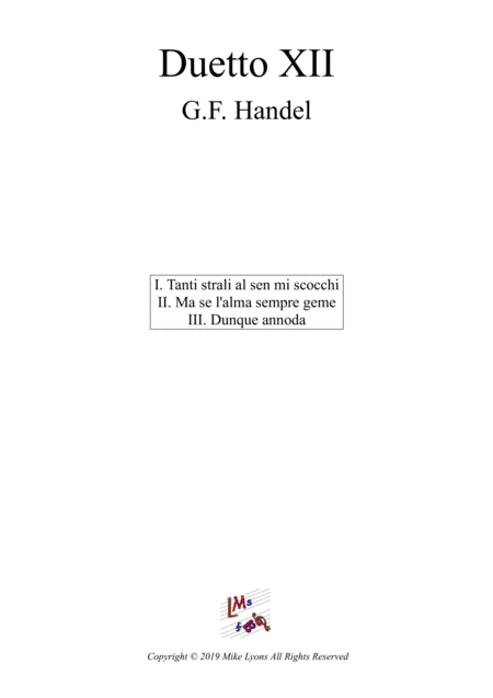 Duetto no 12 for Oboe and Bassoon (Tanti strali) (arr. Mike Lyons)
