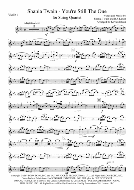 You're Still The One (arr. Kovats Istvan)