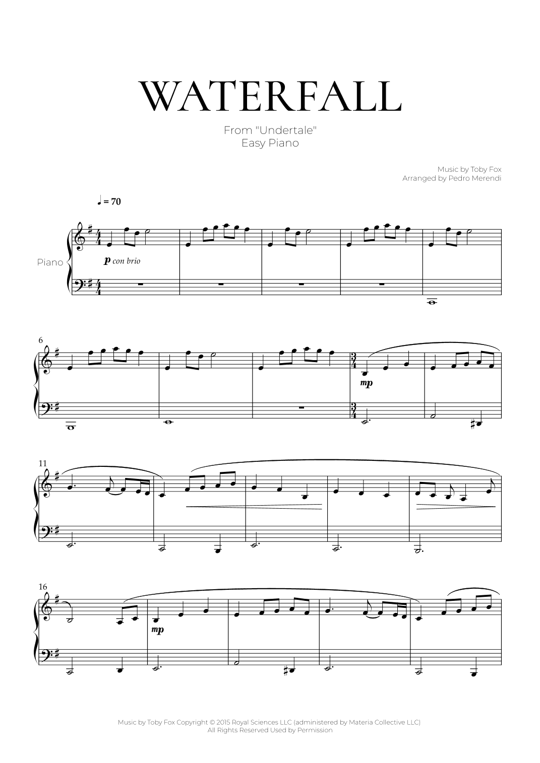 Undertale Variations (arr. Pedro Merendi)
