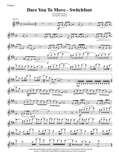 Dare You To Move (arr. Marmpy)