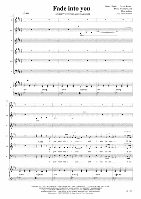 Fade Into You (arr. Jetse Bremer)
