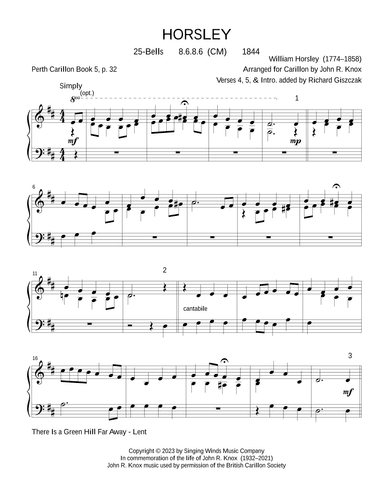 25B. HORSLEY (arr. John R. Knox & Richard Giszczak)