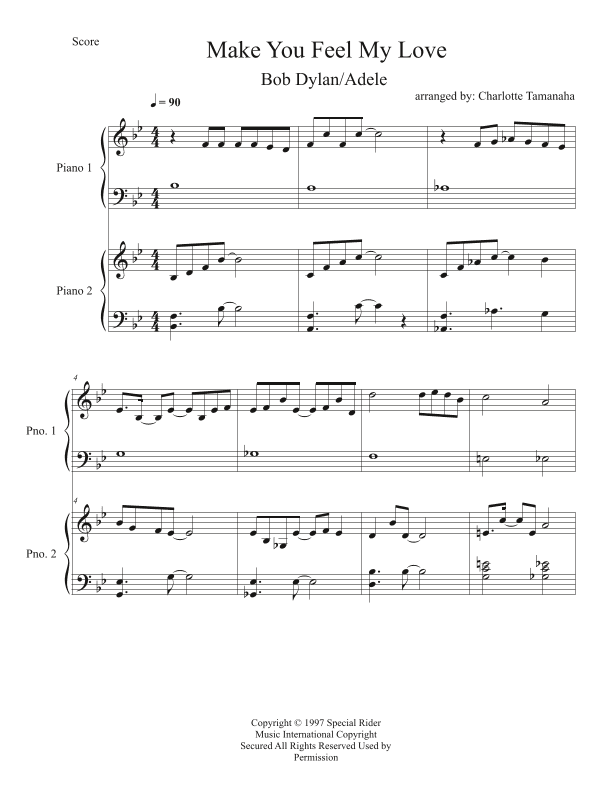 Make You Feel My Love (arr. Charlotte Tamanaha)