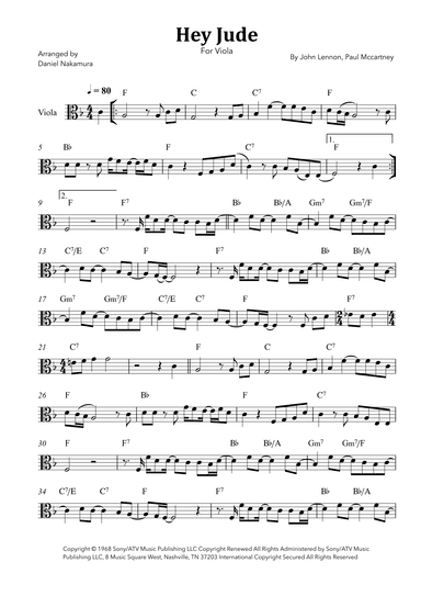 Hey Jude (arr. Daniel Nakamura)