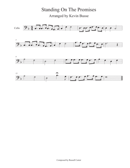 Standing On The Promises - Cello (arr. Kevin Busse)