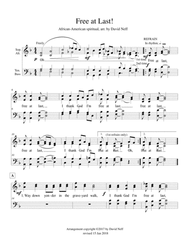 Free at Last (arr. David Neff)