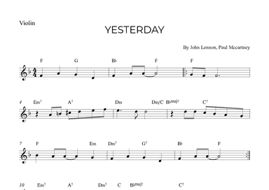 Yesterday (arr. Alex Nunes Rodrigues)