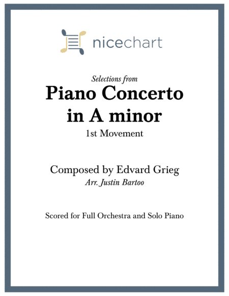 Selections from Piano Concerto in A Minor, 1st Movement (Score & Parts) (arr. Justin Bartoo)