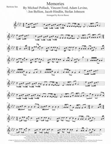 Memories (arr. Kevin Busse)
