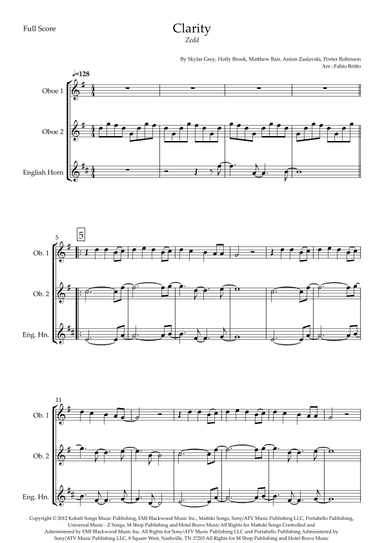 Clarity (arr. Fabio Britto)