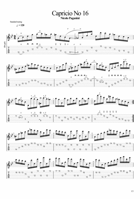 Capricio No 16 (arr. John Hurford)
