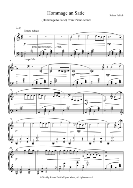 Hommage to Satie