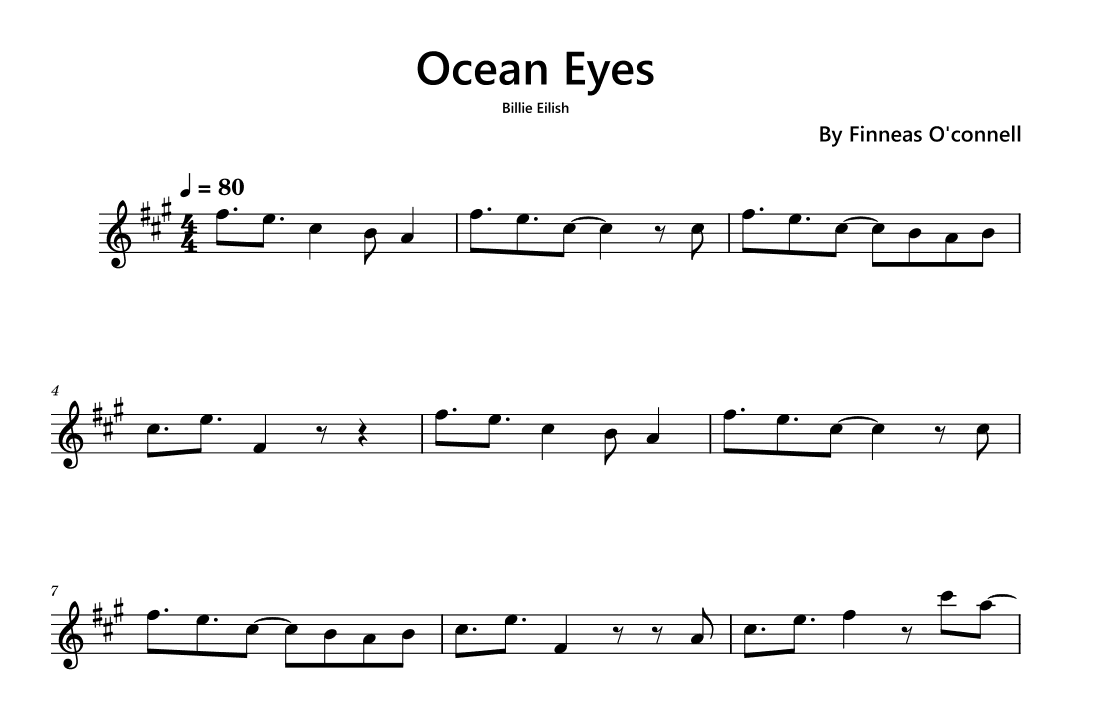Ocean Eyes (arr. Funtom)