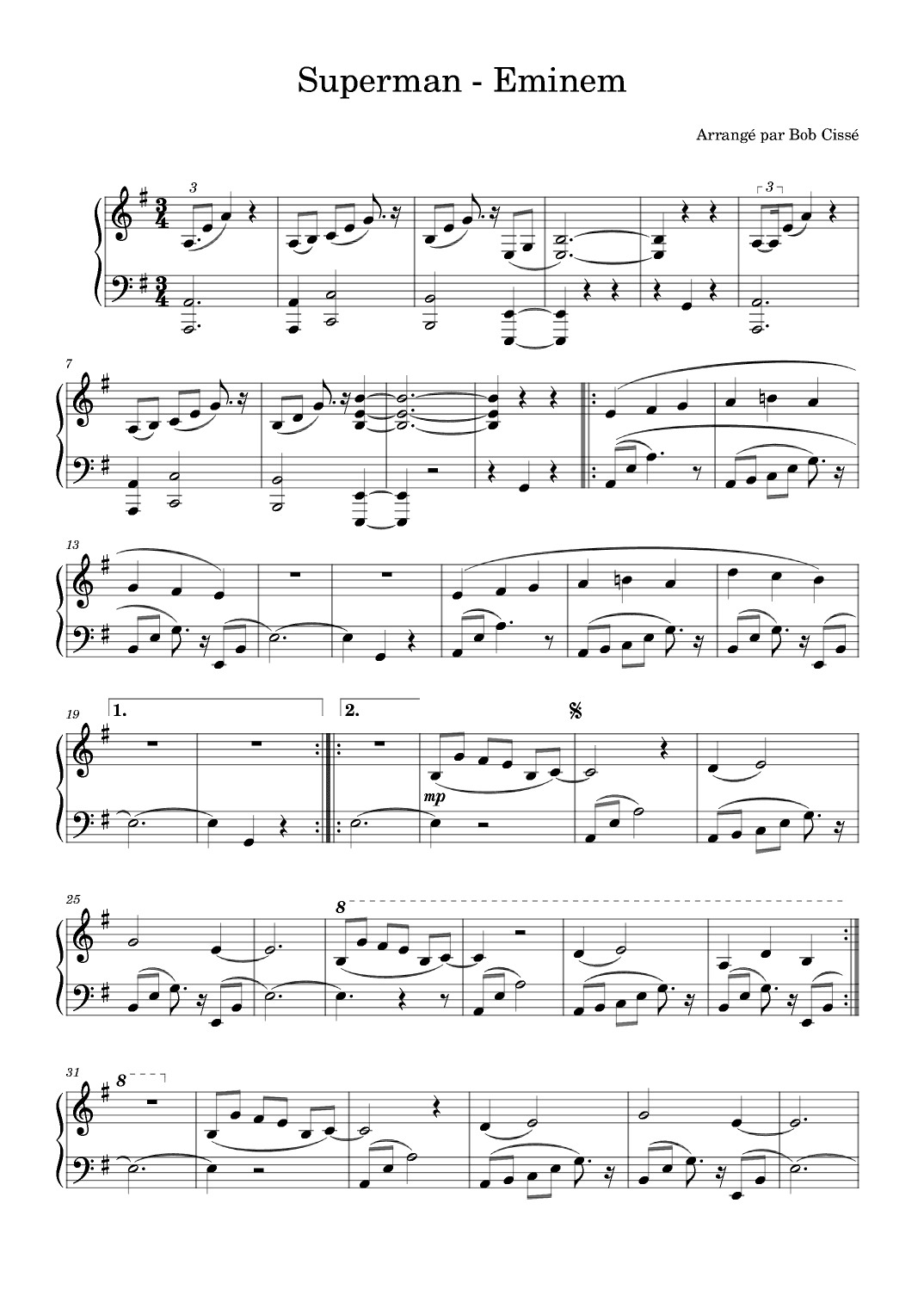 Superman (arr. Bob Cissé)