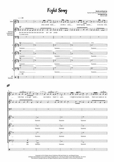 Fight Song (arr. Derrick Kam)