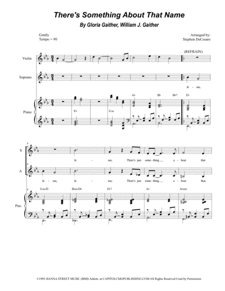 There's Something About That Name (arr. Stephen DeCesare)