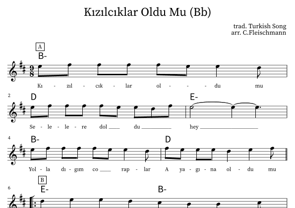 Kizilciklar Oldu Mu (arr. Christoph Fleischmann)