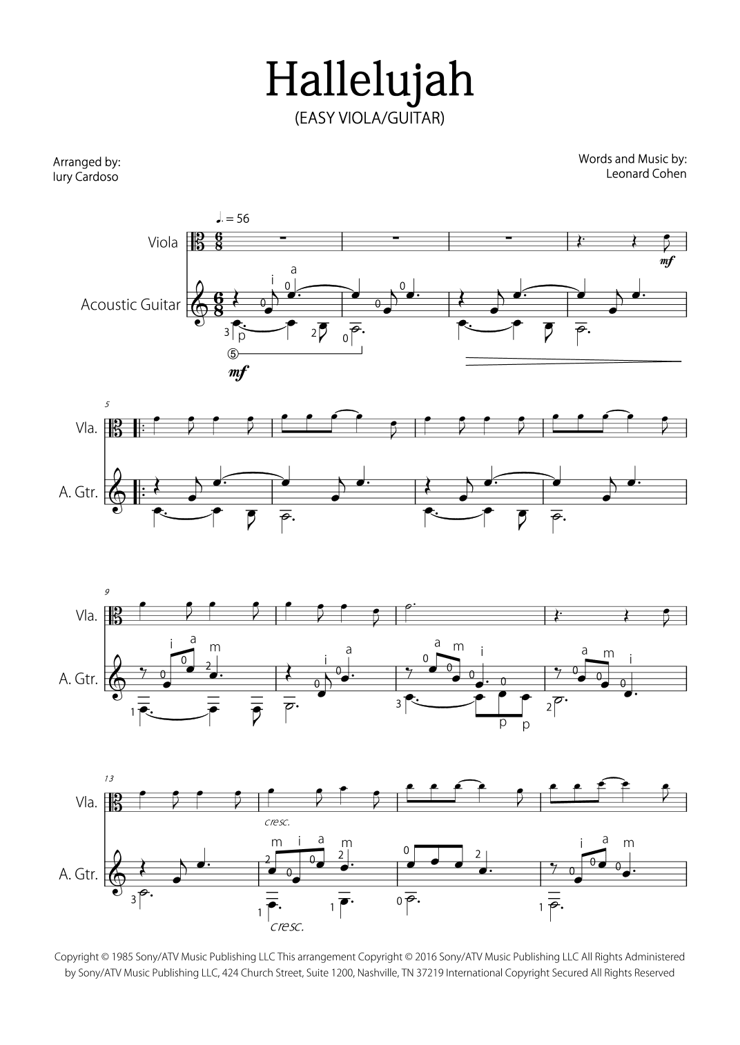 Hallelujah (arr. Iury Cardoso)