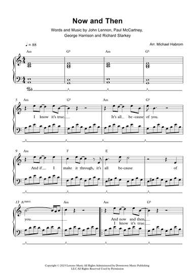 Now And Then (arr. Michael Habrom)