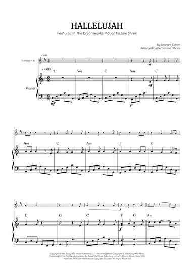 Hallelujah (arr. Benzaiten Editions)