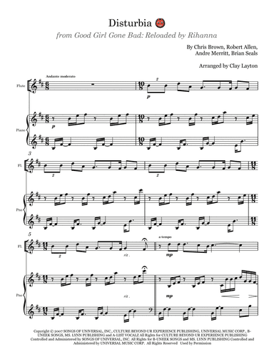 Disturbia (arr. Clay Layton)