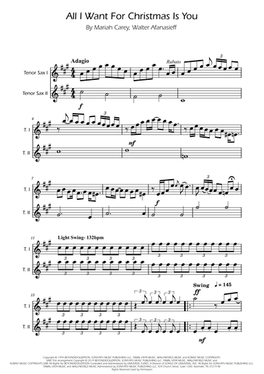 All I Want For Christmas Is You (arr. Ygor Nunes)