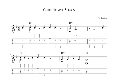 Camptown Races (arr. songbooks.info)