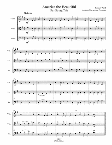 America the Beautiful for String Trio (arr. Jeremy Corcoran)