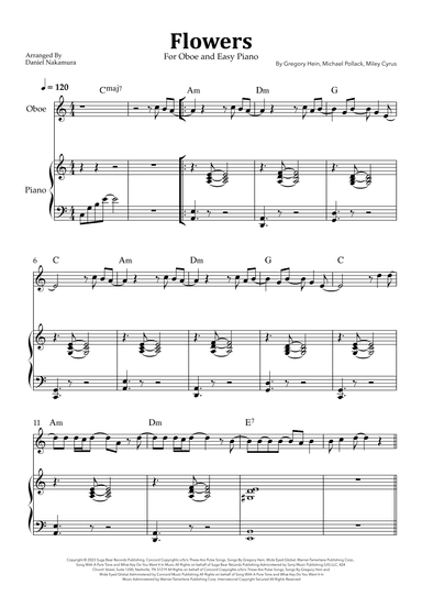Flowers (arr. Daniel Nakamura)